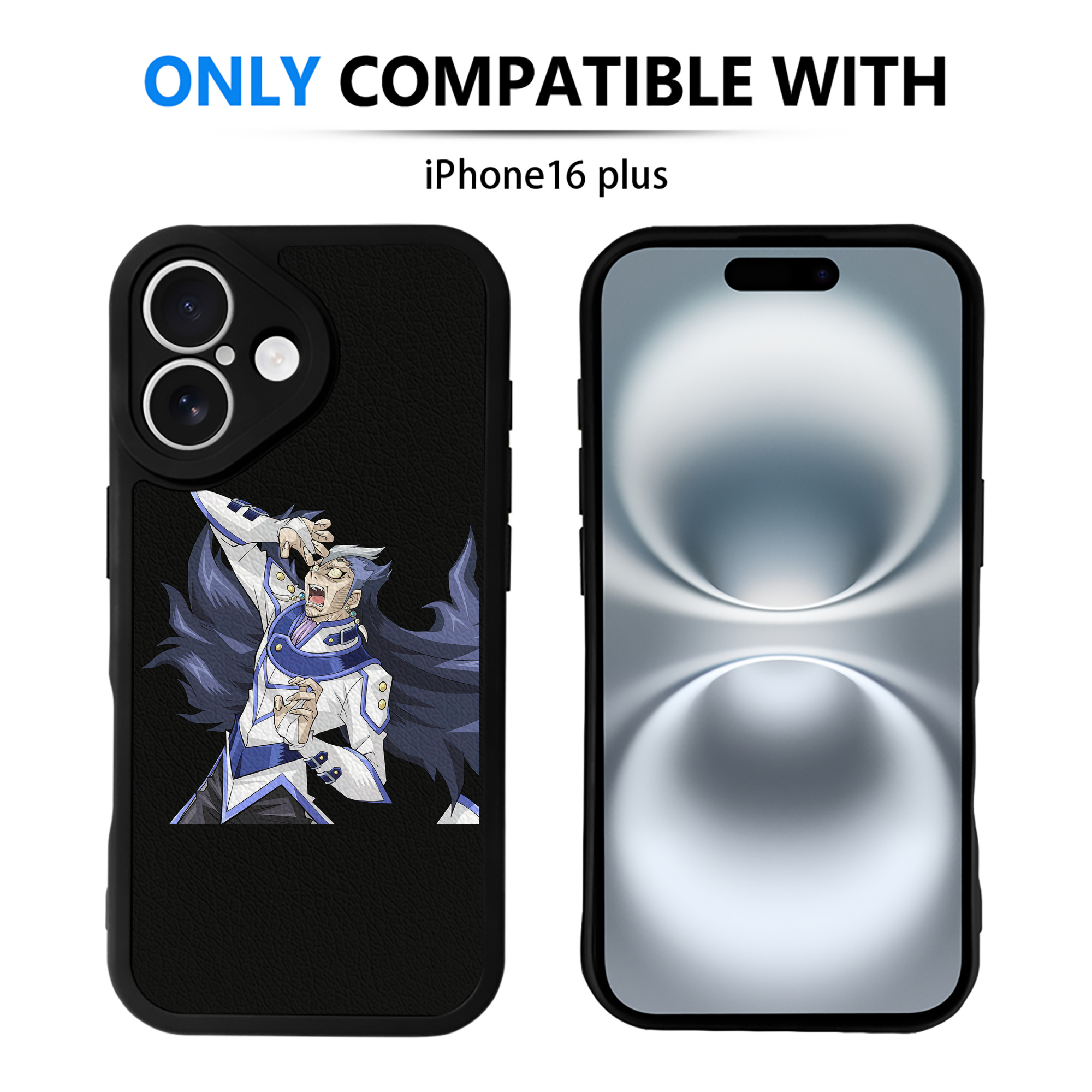 （画像用） 遊☆戯☆王 Yu-Gi-Oh! 【iPhone 16シリーズ対応】シリコンスマホケース（レザー調） 材質：シリコン